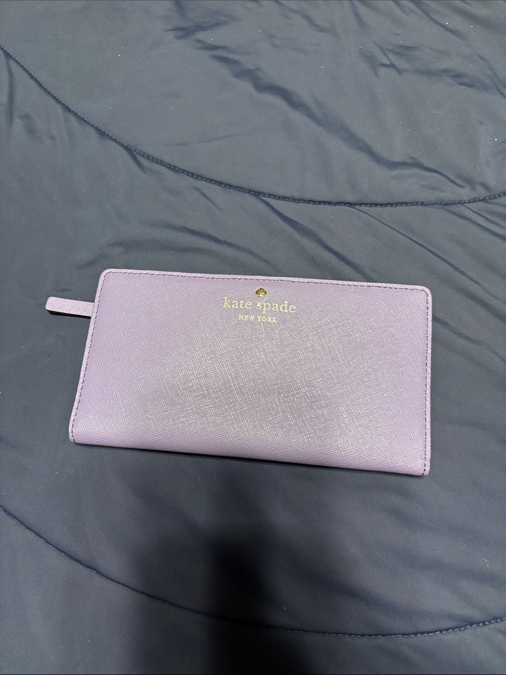 kate spade Lavender Saffiano Zip-Around Wallet